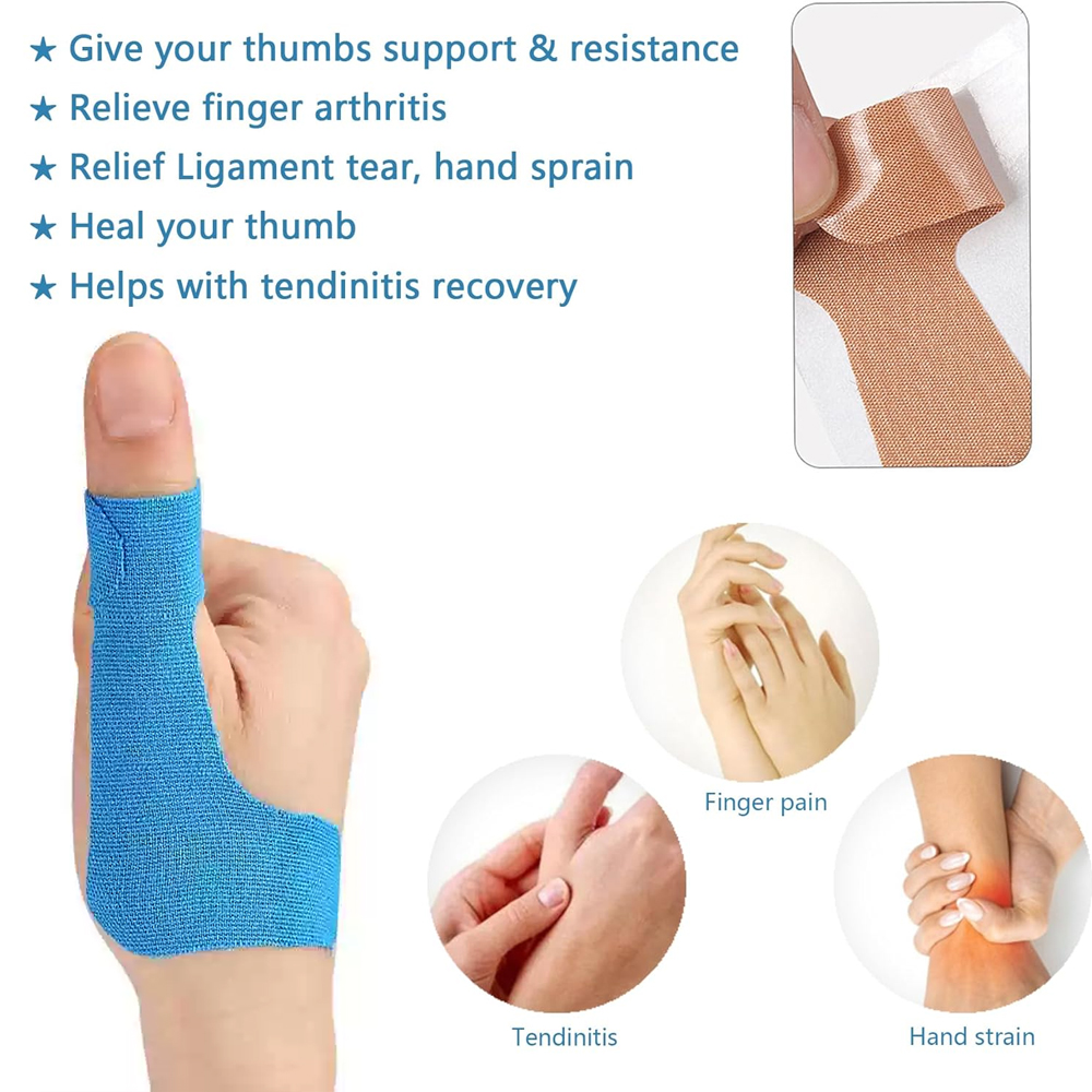 Kinesiology Tape Sports - Fita de cinesiologia para polegar, fita