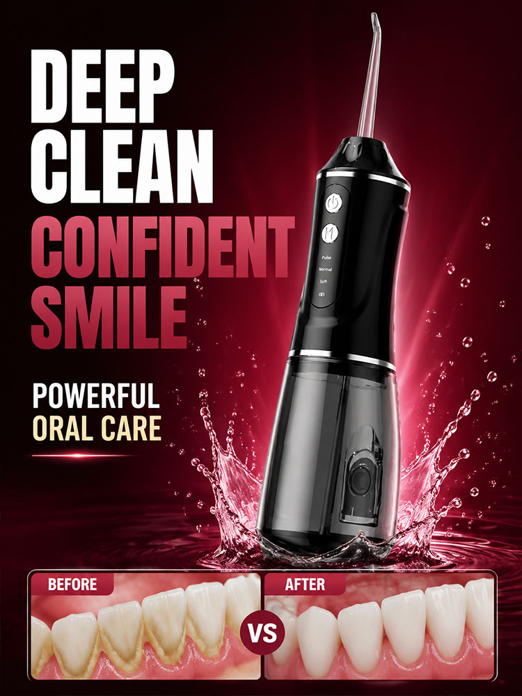 Oral Irrigator Flosser - Irrigador Oral Portátil com 3 Modos