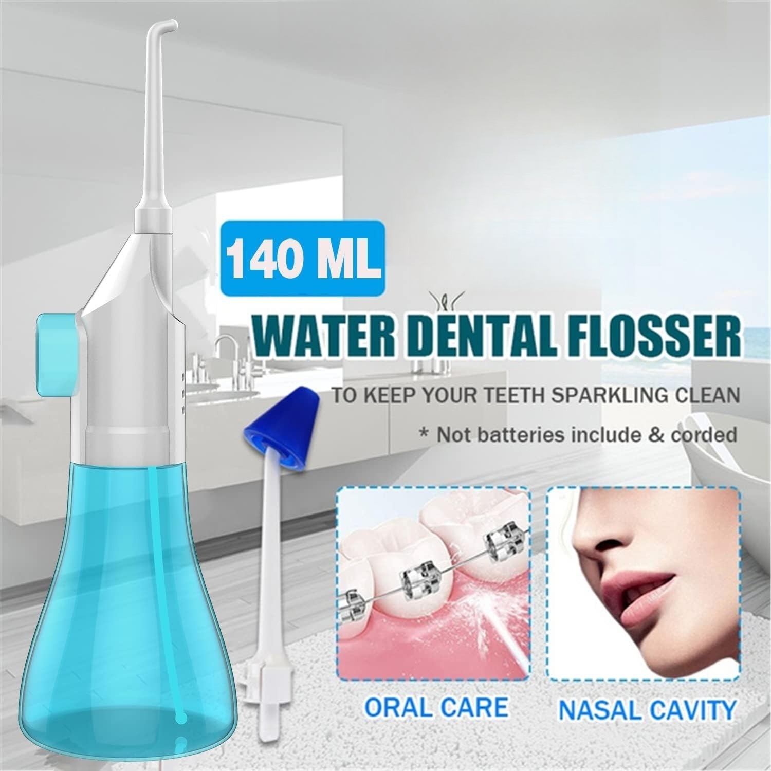 Irrigador oral manual portátil - Oral Irrigator Flosser avaliação e preço