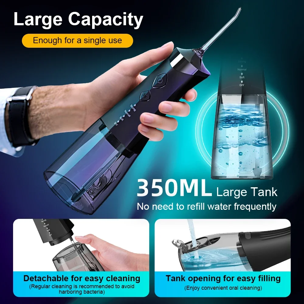 Irrigador Oral Portátil Recarr - Oral Irrigator Flosser avaliação e preço