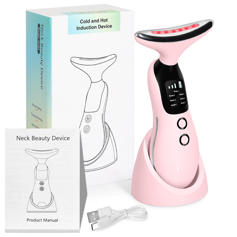 7 cores luzes led rosto pescoç - Health Wellness Massage avaliação e preço